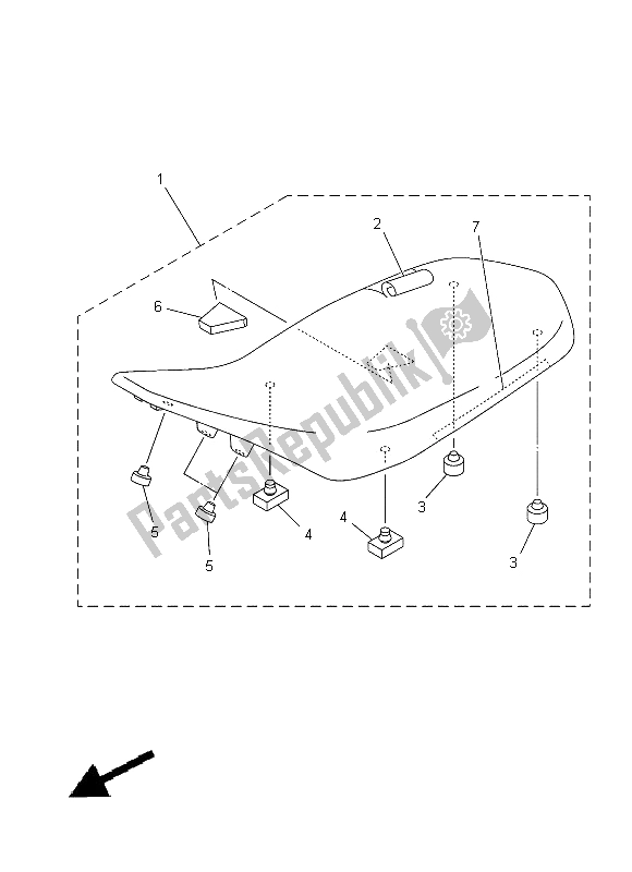 Toutes les pièces pour le Siège du Yamaha YFZ 450 2008