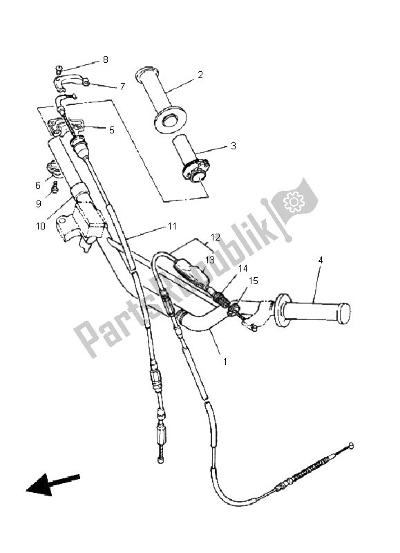 Tutte le parti per il Maniglia E Cavo Dello Sterzo del Yamaha YZ 85 SW LW 2011