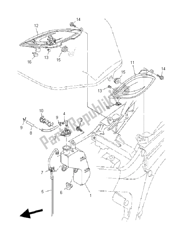 Toutes les pièces pour le Couvercle Latéral du Yamaha TDM 900 2008