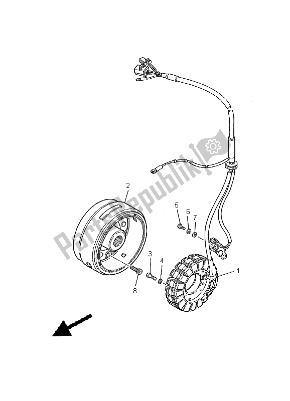 Todas las partes para Generador de Yamaha XT 600E 2000