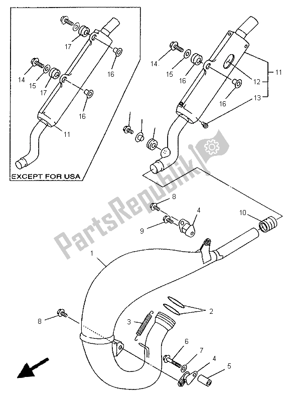 Todas las partes para Cansada de Yamaha YZ 125 LC 1996