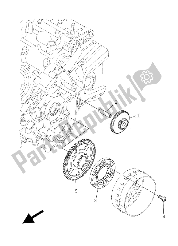 Wszystkie części do Rozrusznik Yamaha MT 09 900 2014