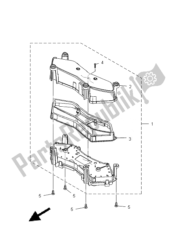 All parts for the Meter of the Yamaha XP 500A 2013