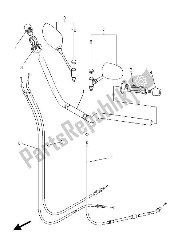 Tutte le parti per il Maniglia E Cavo Dello Sterzo del Yamaha XJ6 NA 600 2015