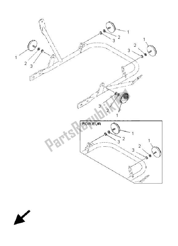 Tutte le parti per il Elettrico 2 del Yamaha YFM 350R 2009