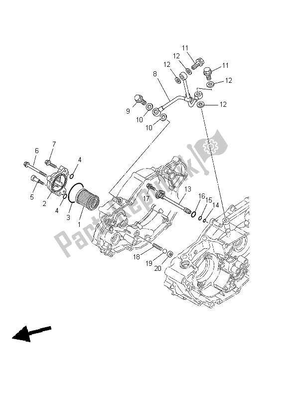 Todas las partes para Limpiador De Aceite de Yamaha YZ 250F 2002