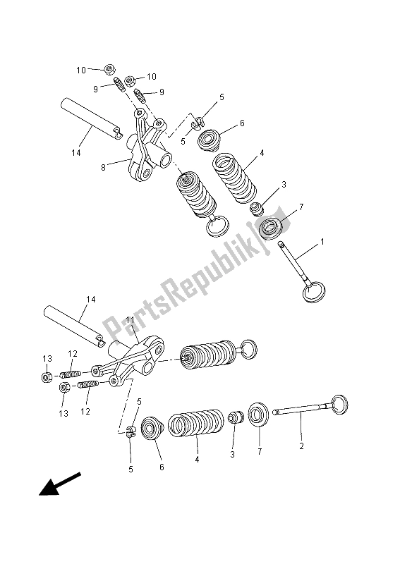 Tutte le parti per il Valvola del Yamaha MT 125A 2015