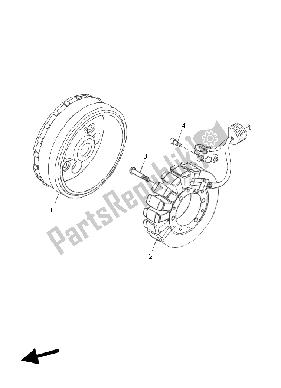 Wszystkie części do Generator Yamaha VMX 17 1700 2011