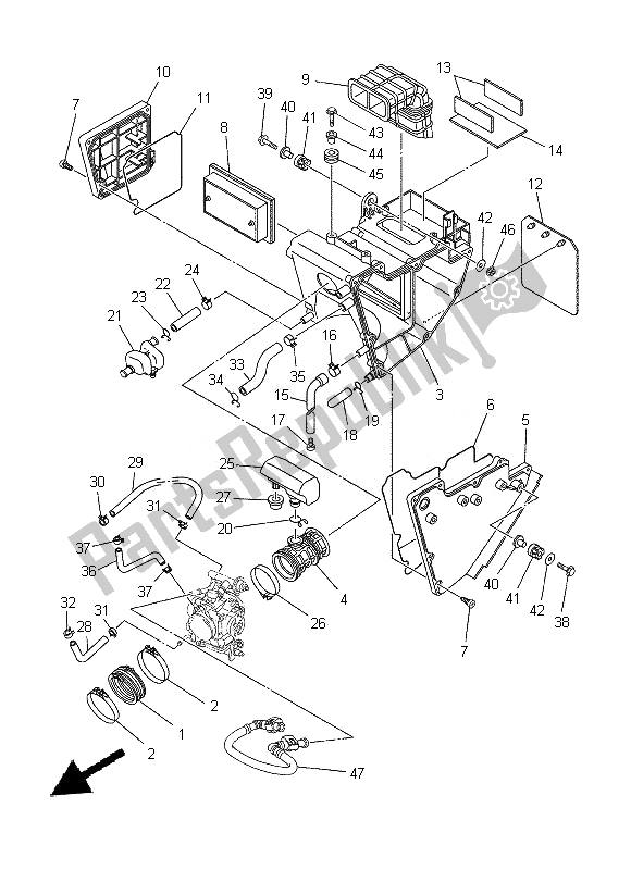 Todas las partes para Consumo de Yamaha XT 660X 2014