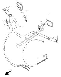 stuurhendel en kabel