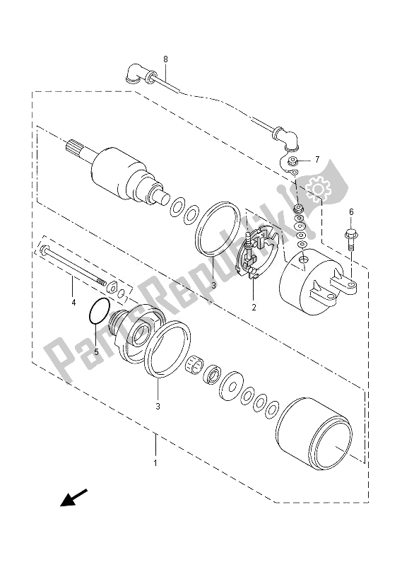 Todas las partes para Motor De Arranque de Yamaha VP 250 2013