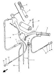 stuurhendel en kabel