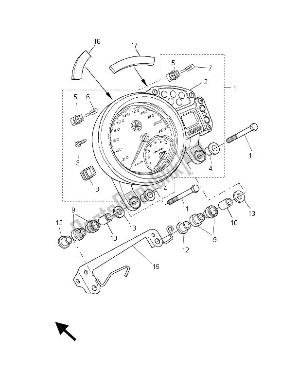 Todas las partes para Metro de Yamaha BT 1100 2003