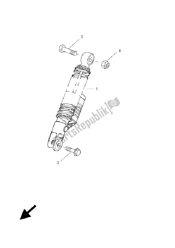 All parts for the Rear Suspension of the Yamaha YQ 50L Aerox Race Replica 2007