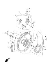 roue avant et système de freinage