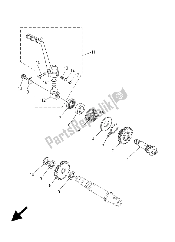 Todas as partes de Iniciante do Yamaha YZ 85 SW LW 2005