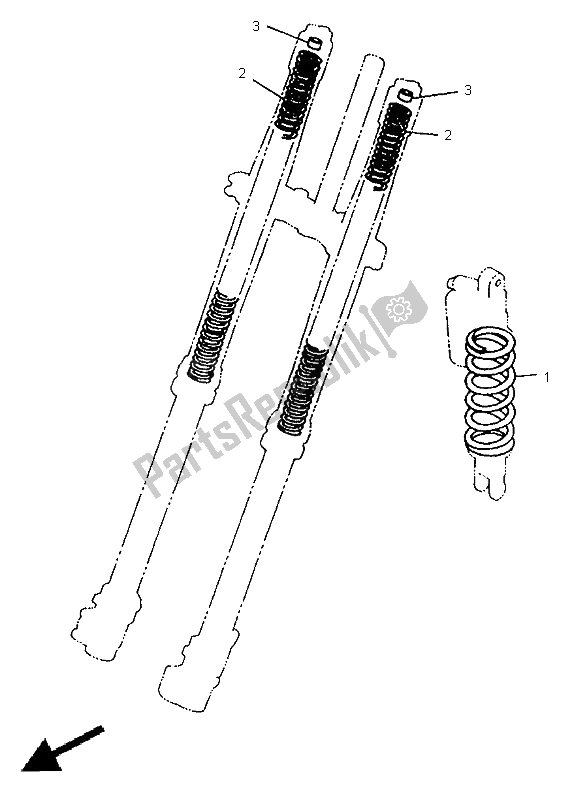 All parts for the Alternate (chassis) of the Yamaha WR 250Z 1995