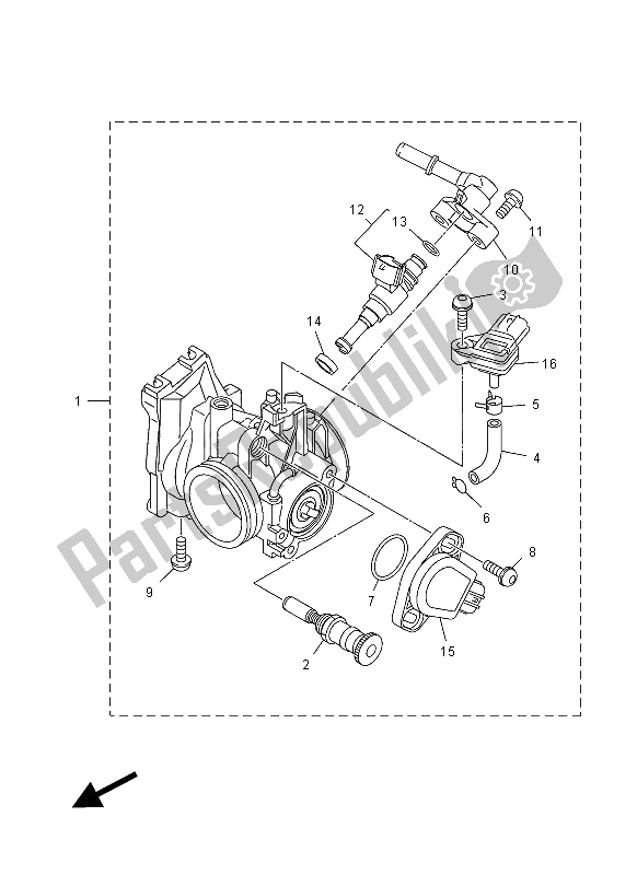 Wszystkie części do Wlot 2 Yamaha WR 450F 2012