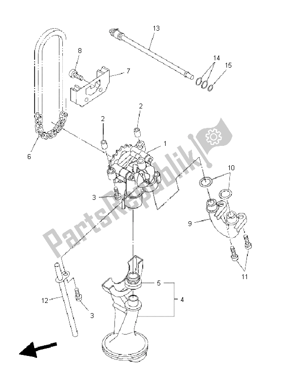 Tutte le parti per il Pompa Dell'olio del Yamaha XJ6N 600 2011