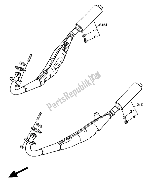 Toutes les pièces pour le Alternatif (moteur) du Yamaha RD 350 LCF 1988