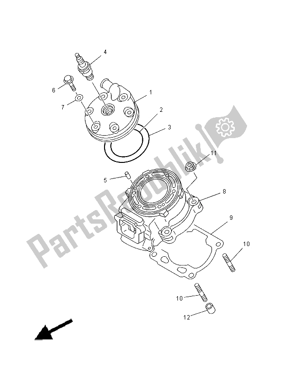 Todas las partes para Cabeza De Cilindro de Yamaha TZ 125 2000