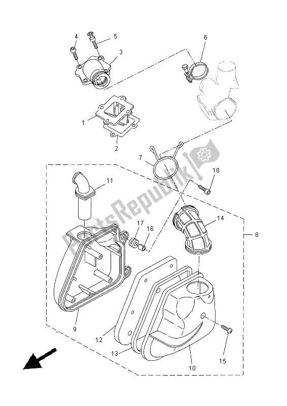 Tutte le parti per il Presa del Yamaha NS 50N 2014