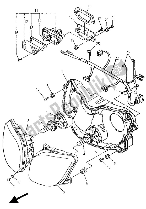 Tutte le parti per il Faro Alternato (esso) del Yamaha YZF 750 SP 1995