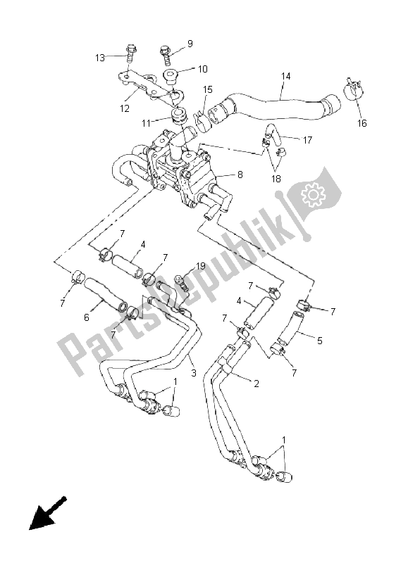 All parts for the Air Induction System of the Yamaha FZS 1000 S Fazer 2005