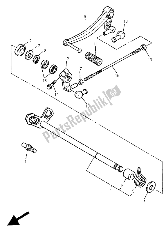 Toutes les pièces pour le Arbre De Changement du Yamaha XJR 1300 SP 1999