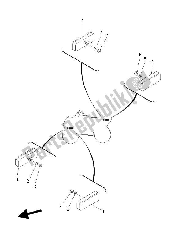 Tutte le parti per il Elettrico 2 del Yamaha YFM 250 Bear Tracker 2X4 2004