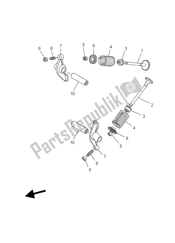 Tutte le parti per il Valvola del Yamaha TT R 90 2006