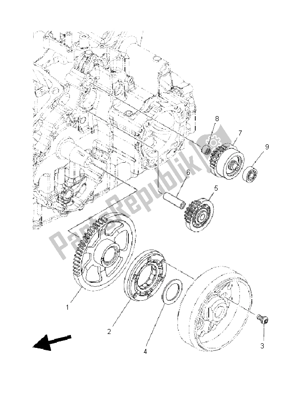 Wszystkie części do Sprz? G? O Rozrusznika Yamaha XT 1200Z Tenere 2011