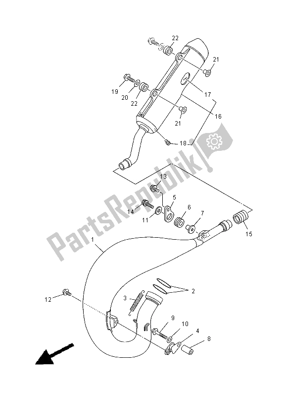 Todas las partes para Cansada de Yamaha YZ 125 2000