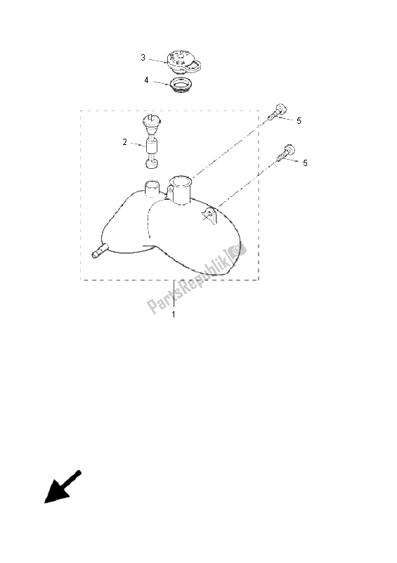 Wszystkie części do Zbiornik Oleju Yamaha EW 50 Slider 2005