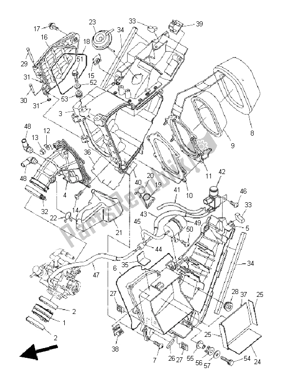 Tutte le parti per il Presa del Yamaha WR 250R 2011