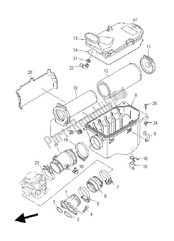 Todas las partes para Consumo de Yamaha YFM 660 FA Grizzly 2005