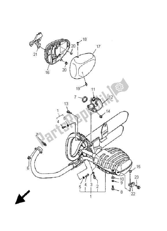 Todas las partes para Cansada de Yamaha XV 535 Virago 25 KW 2001