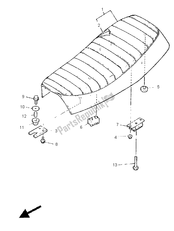 Toutes les pièces pour le Siège du Yamaha SR 500 1995