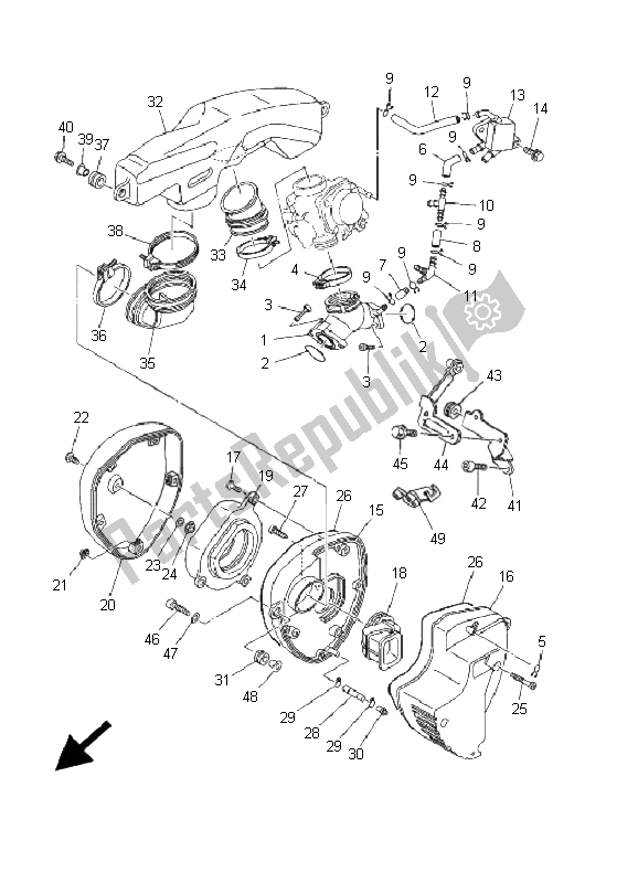 Tutte le parti per il Presa del Yamaha XVS 250 Dragstar 2001