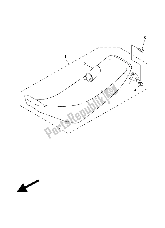 All parts for the Seat of the Yamaha YZ 80 SW LW 2000