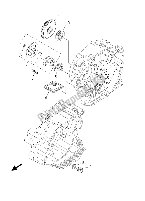 Wszystkie części do Pompa Olejowa Yamaha TT R 125 SW LW 2003