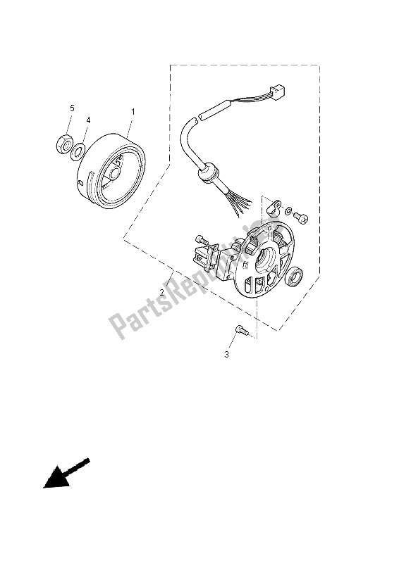 Tutte le parti per il Generatore del Yamaha NS 50N 2014