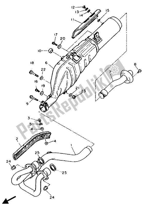 Todas las partes para Cansada de Yamaha XT 600E 1990