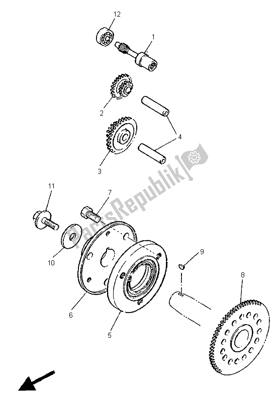 Toutes les pièces pour le Entrée du Yamaha FZR 600R 1995