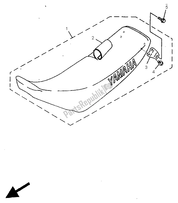 Toutes les pièces pour le Siège du Yamaha YZ 80 LC 1997