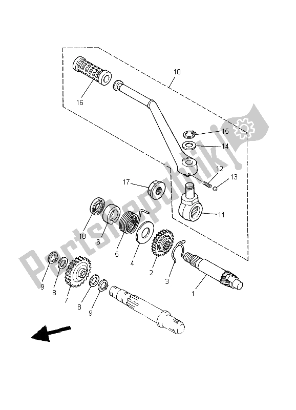 Tutte le parti per il Antipasto del Yamaha DT 125R 2002