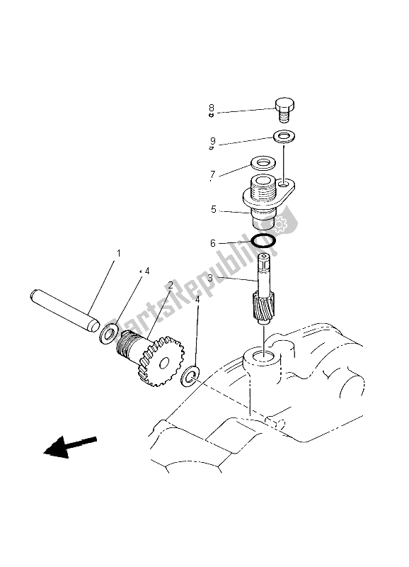 Tutte le parti per il Contagiri del Yamaha DT 125R 2002