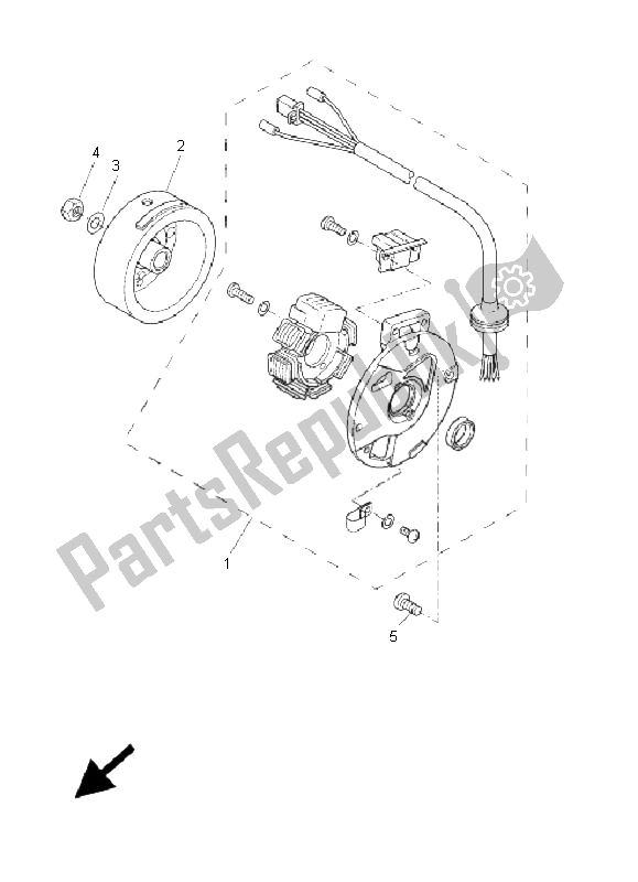 Toutes les pièces pour le Générateur du Yamaha CW 50L BWS 2005