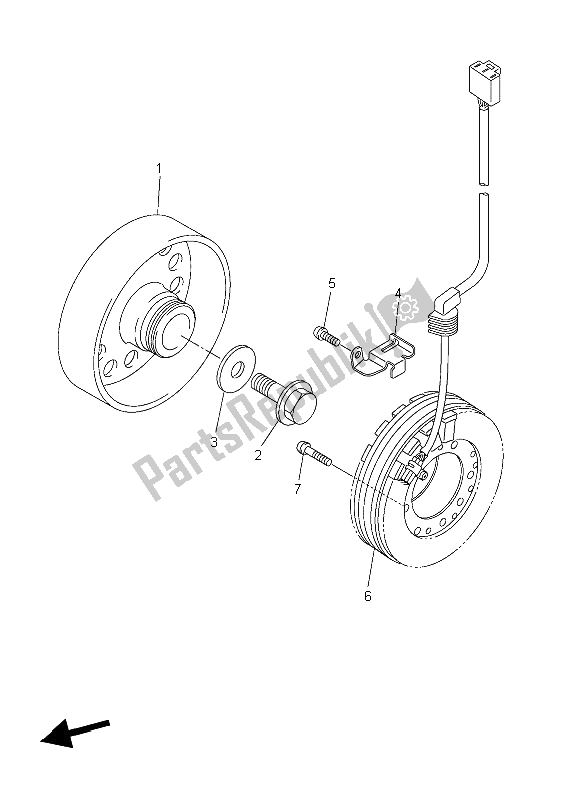 Wszystkie części do Generator Yamaha YZF R6 600 2006