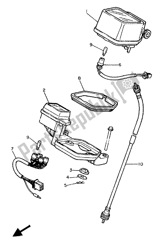 Tutte le parti per il Metro del Yamaha XT 600E 1993